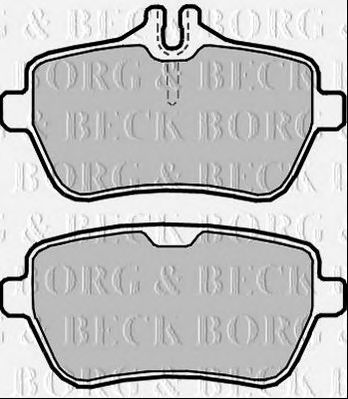 BORG & BECK bbp2366 -  Комплект тормозных колодок, дисковый тормоз
